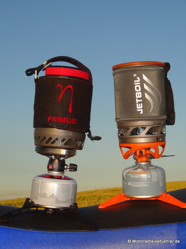 Kochertest Primus Eta Lite, MSR Whisperlite universal und Karrimor